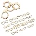 COHEALI 51Pcs Unfinished Wooden Glasses Cutouts DIY Craft Shapes Lightweight Smooth Wood Slices for Kids Painting and Creative Projects