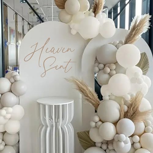 Eurteka Calcomanía enviada por el cielo – Decoraciones para baby shower, letrero de arco de globos de fiesta de revelación de género, suministros de fiesta de cumpleaños temática del cielo (calcomanía