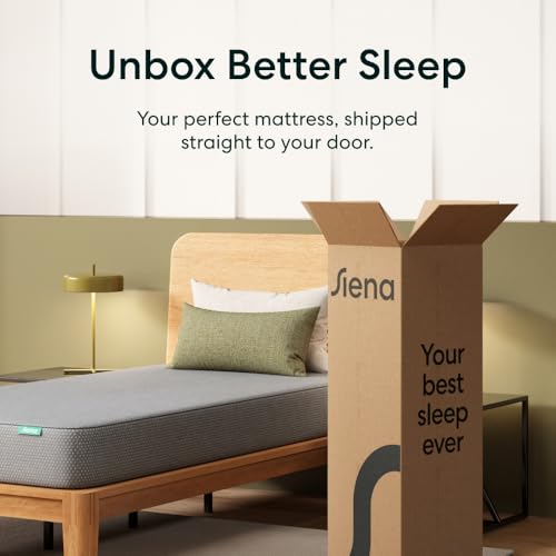 Siena 8” Twin XL Memory Foam Mattress - Medium Firm - 180 Night Trial - Premium Pressure-Relieving Layers - 10 Year Warranty - Mattress in a Box - CertiPUR-US Certified