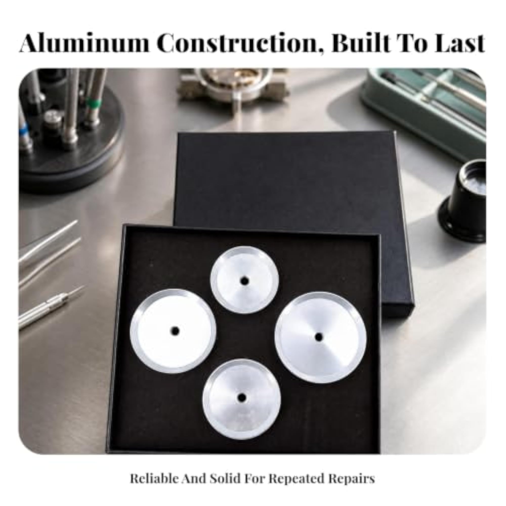 4 Pieces Central Hole Watch Back Press Dies