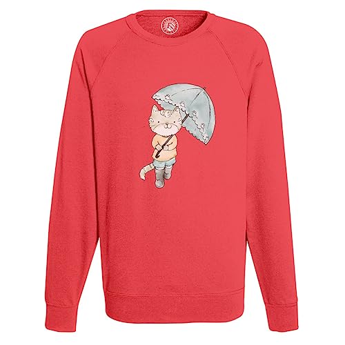 Sweatshirt homme chat aquarelle illustration art avec pull imprimé original