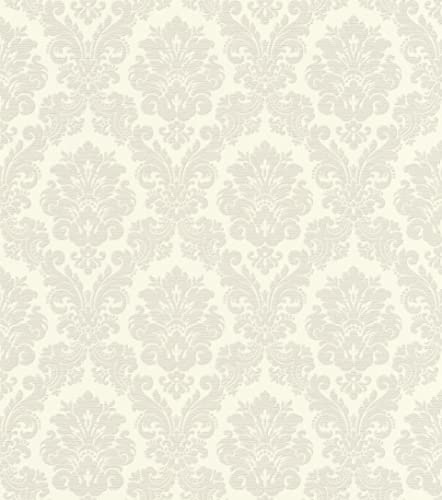 Rasch Tapeten Vliestapete (Classic-Chic) Weiß graue 10,05 m x 0,53 m Trianon XIII 570519