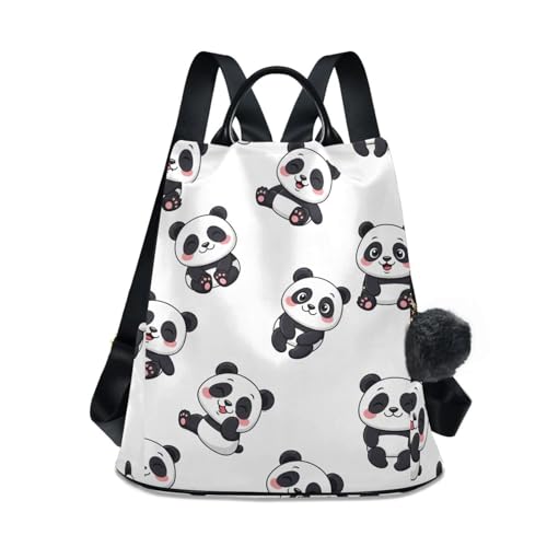 Sac à dos femme antivol avec motif panda mignon pour protéger vos affaires