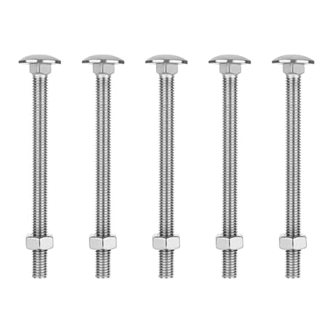 ZOFUN 30 Sets M8 Carriage Bolts with Nuts Cover