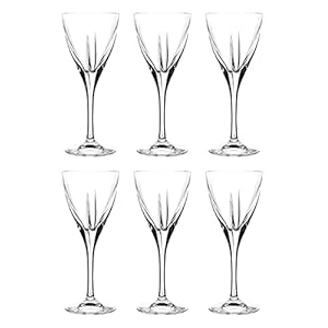 Barski Liquor Glass – Stemmed Glasses – Set of 6 Glasses – Crystal Glass – Designed – Use it for – Sherry – Shot – Vodka – Liquor – Cordial – Each Glass is 2.25 oz Made in Europe