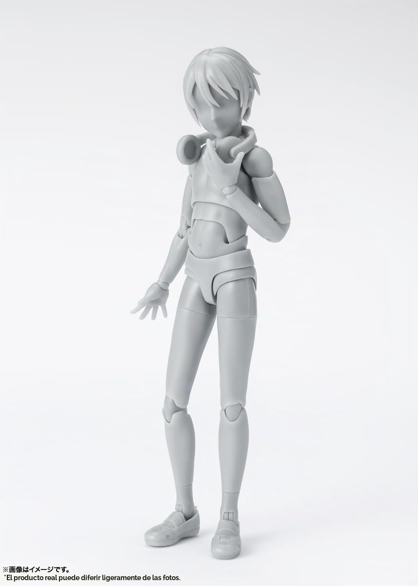 TAMASHII Nations - Tamashii - Body-Kun -School Life- Edition DX Set (versión de Color Gris), Figura de acción Bandai Spirits S.H.Figuarts