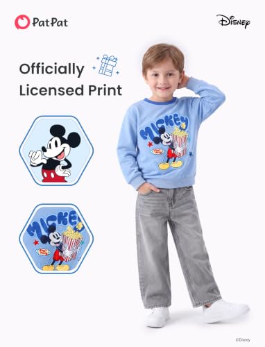 Disney Mickey Mouse Boys Blue Crewneck Sweatshirt Toddler Pullover 2 Years - image 4