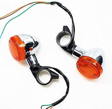 Newland2019 Chrome Front and Rear Turn Signal Indicator Lights for Honda Steed 600 750 Magna 250 Magna 750 Shadow 400 750 VTX1300 VLX 1100 DLX VTX 1300 1800 Cruiser Chopper Custom