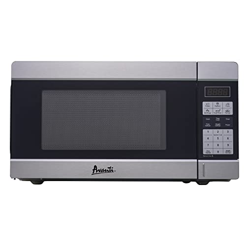 Avanti Mt113K3S Microwave Oven 1000-Watts Compact With 10 Power Levels And 6 Pre Cooking Settings, Speed Defrost, Electronic Control Panel And Glass Turntable, Metallic #TOP1
