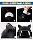 Flaconi 4PCS Motorradhelm Deko,Helm Ohren,Motorradhelm Katzenohren,Motorradhelm Dekorative Ohren,Katzenohren Motorradhelm Dekorative,Katzenohren Eckdekoration Für Fahrradhelm,Motorradhelm (Schwarz)