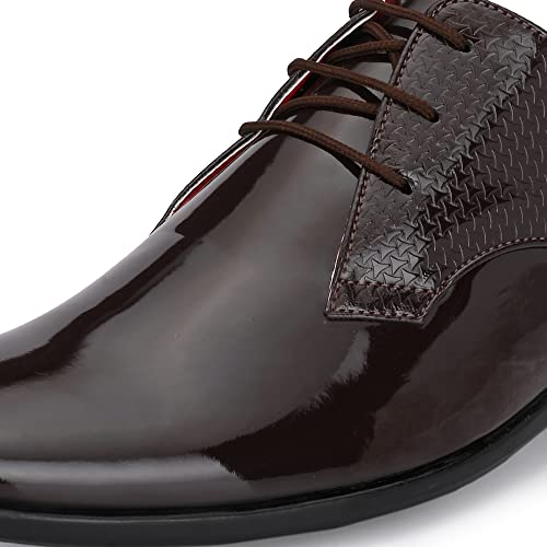 Image of Centrino Men's Glossy Formal Lace-Up Shoes | Comfort and Quality in Sleek Design | Perfect for Parties and Formal Dress |Stylish & Elegant Design |Premium Craftsmanship, Ideal for All-Day Wear (8232)