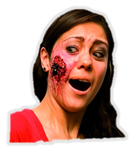 Ghoulish Productions - Aplicación Herida Falsa Aracnofobia, Línea Aplicaciones, Disfraz de Látex Resistente, Pintada a Mano, Halloween, Desfile de Carnaval, Fiesta de Disfraces, Talla única Adulto
