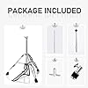 Vaisoeny Hi Hat Stand,Three Legs Hi-hat stand,Adjustable Height 23.6" to 39.3", Double Braced High Hat Stand with Widened Non-Slip Rubber Feet (V-CC-SZ08) #5