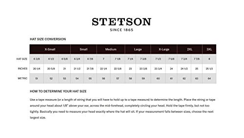 Stetson Men's Standard Stentson Airway Vented Panama Straw Hat, Natural, X-Large #TOP5