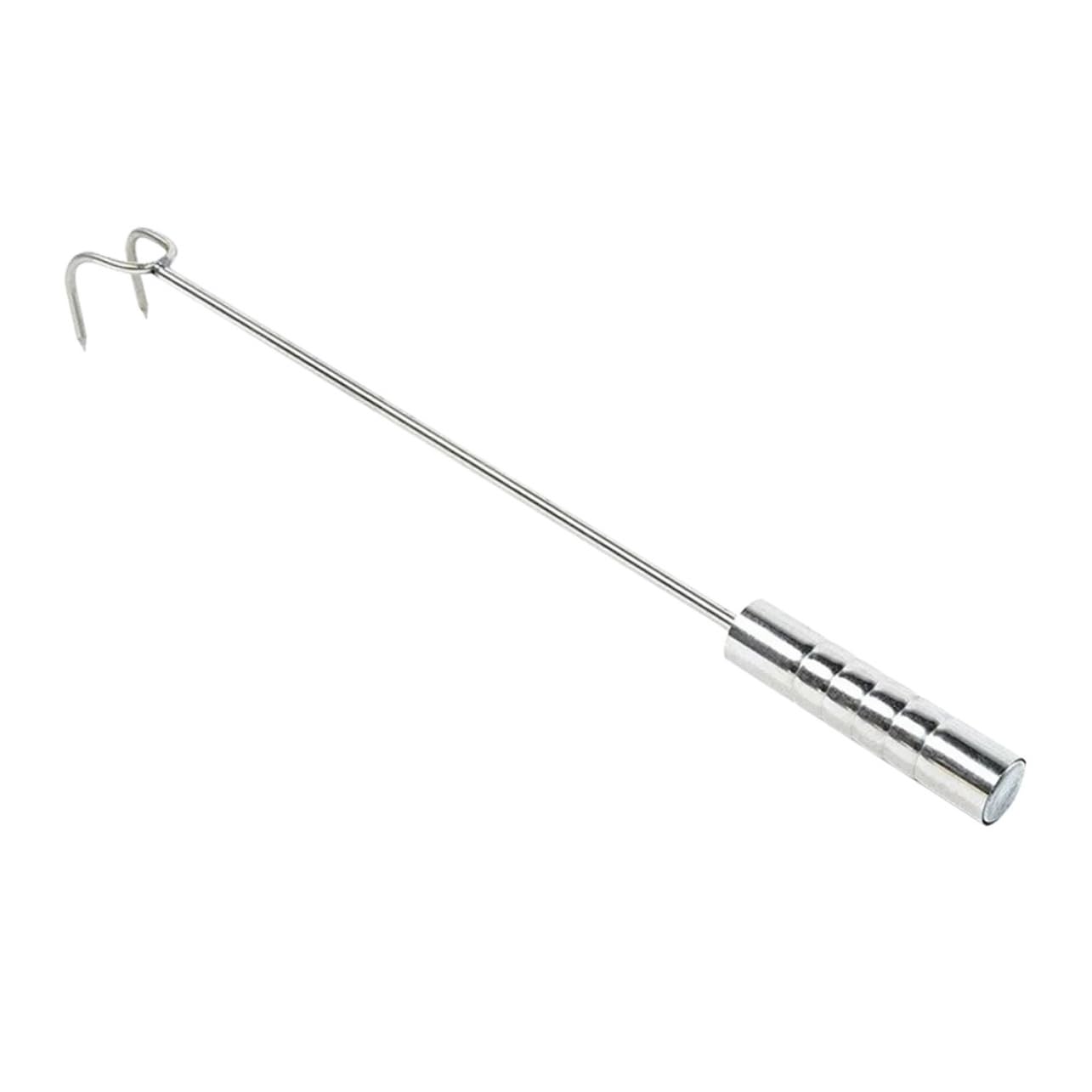 Garneck Food Flipper Hooks Stainless Steel Meat Turner Bbq Grill Meat Hook Easy to Use for Kitchens