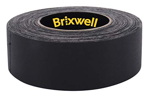Brixwell 12 Rolls - Gaffer Tape Matte Black Professional Grade 2 Inch X 55 Yards Heavy Duty Gaffers Tape Non-Reflective Multipurpose Made In The Usa #TOP2