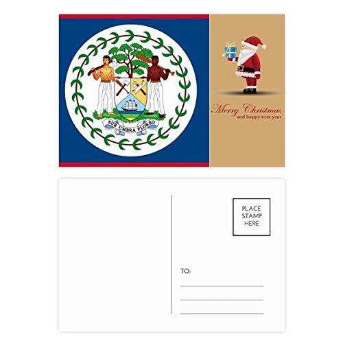 Cartes postales drapeau du Belize pour écrire vos vœux originaux de Noël