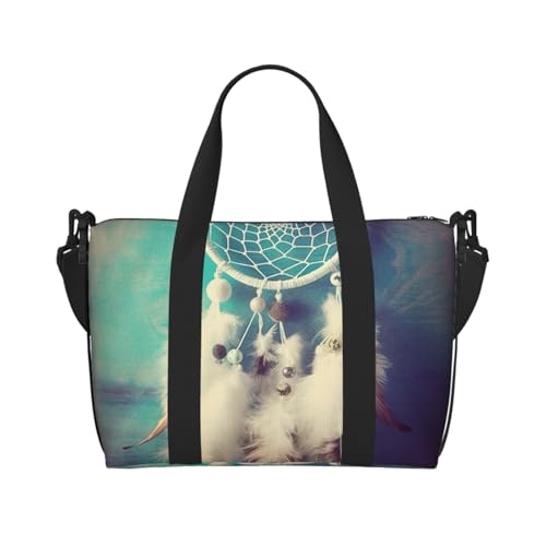 Sac de sport pour homme et voyage avec motif attrape-rêves plumes