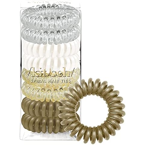 Kitsch Spiral Hair Ties - Waterproof No Damage Cover