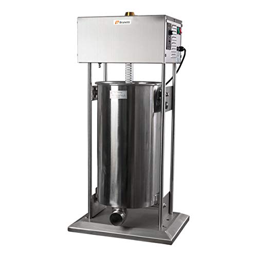 Brunetti Hermanos S.R.L. Embutidora Eléctrica Profesional. Capacidad 30 Litros. Ref: TV30L, acero