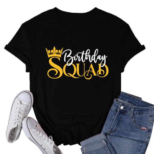 Women's Birthday Shirts Birthday Queen T-Shirts Birthday Gifts Tee Tops