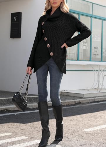 GRECERELLE Chunky Knit Cowl Neck Sweaters for Women Fall Winter Sweater - image 3