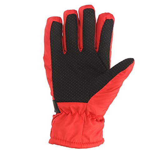 Generisch - Generisch Gants de snowboard Gants d'extérieur chauds et coupe-vent Hiver Garçons Ski Taille M/L Patinage Neige Gants et moufles (rouge, L)