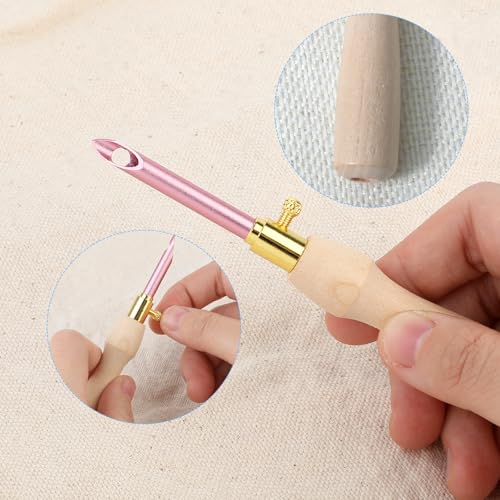 Piriuuo 585318_1_BUGTZWCI 10 Pcs Punch Needle Kit Adjustable Punch Needle Tool thumb #4