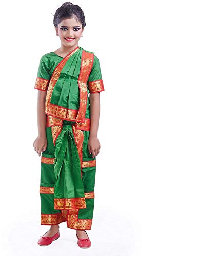 Image of Fancydresswale Bharatnatyam Dance Dress for Girls