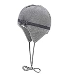  Döll Baby-Mädchen Inka Bindemütze Strick Mütze, Grau (Light Gray Melange Gray 8100), (Herstellergröße: 45)