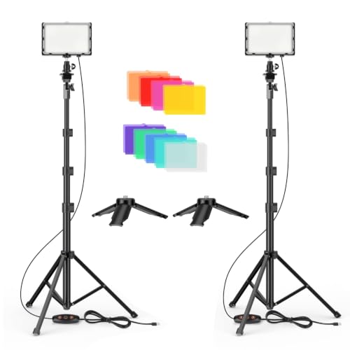 EMART Led Photography Lighting Kit, 2 Pcs Dimmable...