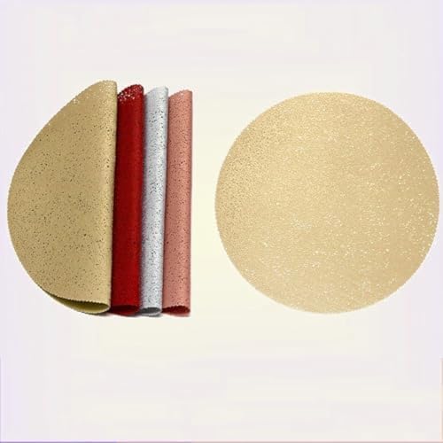 Set de table creux résistant chaleur lavable durable rouge x2 - 3