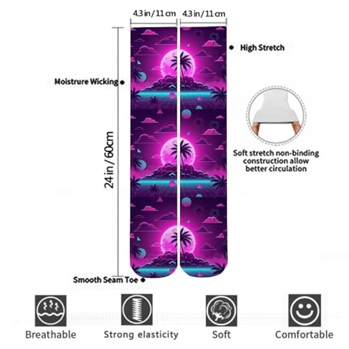 Women Girls Non Skid Athletic Hiking Socks for Home, Football, Hunting3