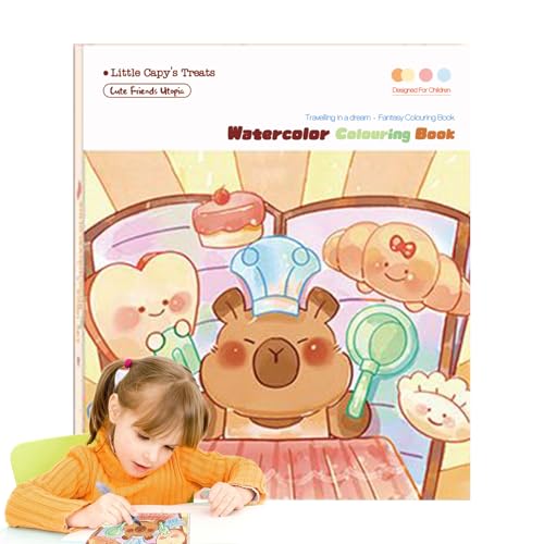 Generico Libro De Colorear Portátil,Juego De Pintura De Comics - Kit Educativo Creativo Con Colores Para Niños Y Niñas A partir de 3 Años