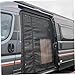 Rv Bug Screen 52x71 Magnetic Closure Door Bug Screen Anti-Sun Breathable Fine Mesh Sliding Door Rollable Rv Protector with Buckle for Van Cars