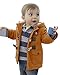 Onsoyours Manteau Bébé Enfant Garçon Hiver Manteau Duffel-Coat Hiver pour Bébé Garçon Fille à Capuche Blouson Epaisse Chaud Hoodies Doudoune Parka Enfant Marron 1-2 Ans