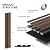 INMOZATA Wood Slat Wall Panels, 4 Pack 94.5" x 7.9" 3D Fluted Soundproof Fire Resistant Acoustic Wooden Panel for Interior Wall Decor, Living Room, Bedroom, Ceiling (Walnut)