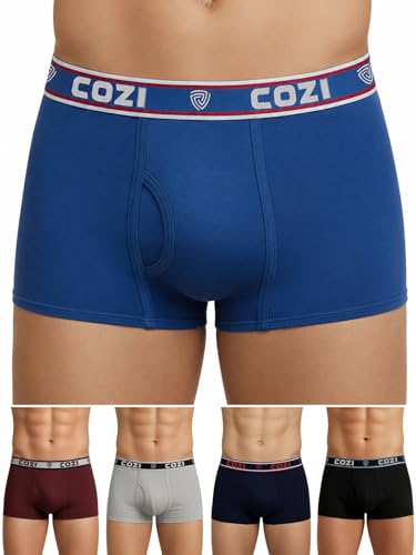 Image of Lux Cozi Mens Pure Cotton Solid Mini Trunk | Mini Trunk Underwear for Men | Color and Print May Vary | Pack of 5