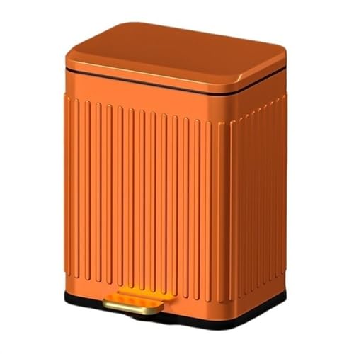 Caneca de basura con pedal y tapa suave acero inoxidable 13L miniatura 1