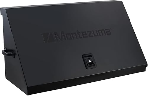 Miniatura 12 de Montezuma Caja de herramientas triangular de acero resistente de 41" x 18" (acero, negro plano)