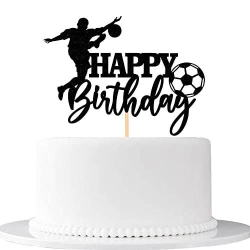 Db11 Soccer Happy Birthday Cake Topper-Happy Birthday Cake Decoration-For Boy Birthday Soccer Cake Party Decorations Soccer Party Supplies-Soccer Themed Birthday Party Cake Decoration #TOP18