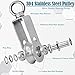 Cable Pulley Wheel Stainless Steel Swivel Pulley Block Silence Rotation Traction Wheel for Pulley System Lifting Gym Equipment Clothesline (2 Pack)