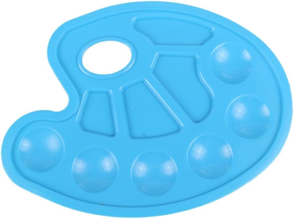 Graffiti Palette Watercolor Multi-Grids Drawing Supplies Handheld Colorful Painting Tray Palet(C)