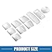 A ABSOPRO Car Master Window Switch Button Cover Trim Decal Sticker for Honda Accord 2018-2022 Silver Tone (Set of 10)