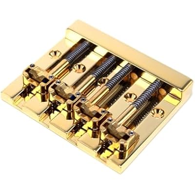Hipshot KickAss High-mass Bass Bridge for 5 -bolt Fender، Gold