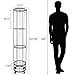 FiloxeniaOasis Upgrated 4-Layer Ball Storage Rack with Small Bottom Ball Holder and Mesh Top, 3 Adjustable Elastic Cords Sports Equipment Organizer, Wall-Mounted Basketball Rack for Indoor, Outdoor