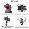 ULANZI ST-06S Phone Cold Shoe Mount for Camera, Smartphone Holder Bracket 1/4'' Tripod Mount Clip with Cold Shoe for Mic Light Stand, Tripod Adapter for iPhone Samsung Huawei within 1.9-3.9 inches #4