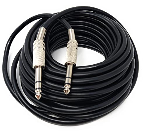 DRUT 10m 6.35mm Male to 6.35mm Male Stereo Audio Cable