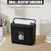 Suntiko Paper Shredder for Home Use,5 Sheets Small Cross Cut Paper Shredder,P-4 Security Level with 2.38-Gallon Basket, 4-Mode Design-Durable & Fast and Jam Proof for Home Office Utilization