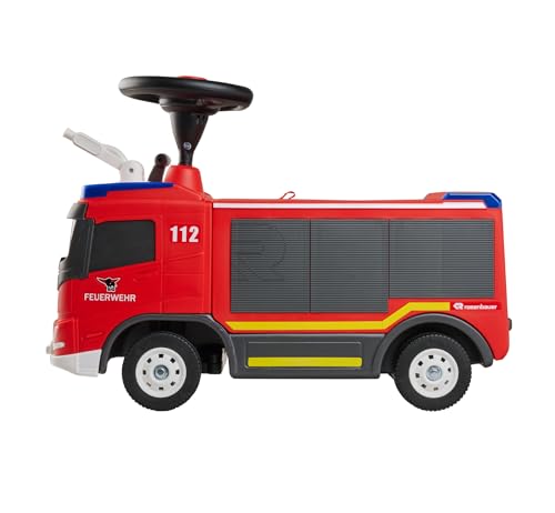 BIG Feuerwehr Rutschauto ab 2 Jahre - großes Feuerwehrauto zum Fahren und Spielen mit Hupe und Wasserspritzfunktion (bis 6 Meter), Rutschfahrzeug für Kinder von 2-5 Jahre (max. 50 kg) – Bild 3